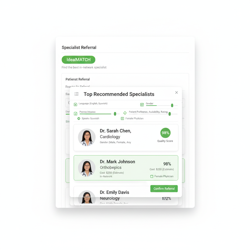 One-Click Specialist Matching
